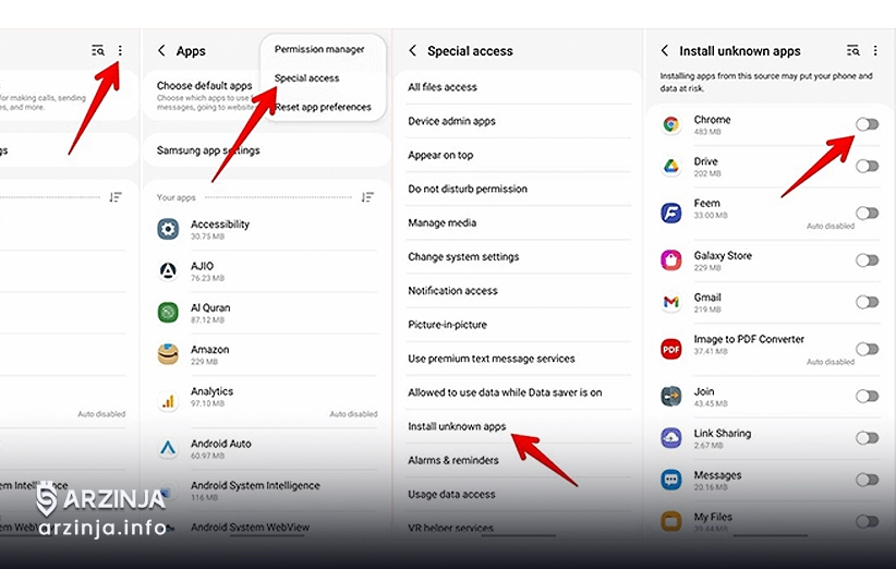 طریقه فعال&zwnj;سازی نصب برنامه&zwnj;های اندروید از منتبع ناشناس: اندروید 8