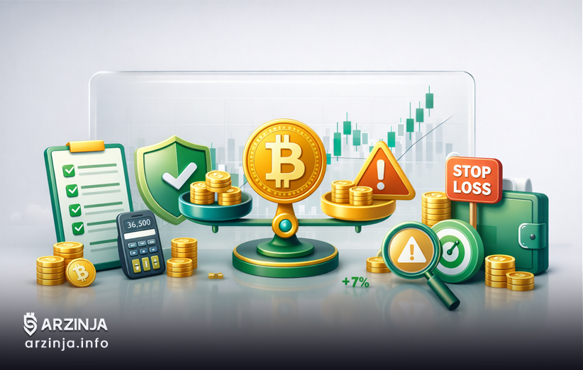 مدیریت ریسک خرید بیت&zwnj; کوین: از تصمیم احساسی تا عملکرد پایدار