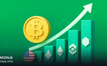 افزایش قیمت بیت ‌کوین و سهام رمزارزی در ایالات متحده