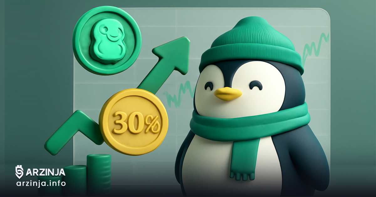 رشد ۳۰ درصدی PENGU پس از تغییر عکس پروفایل Pudgy Penguins در Coinbase