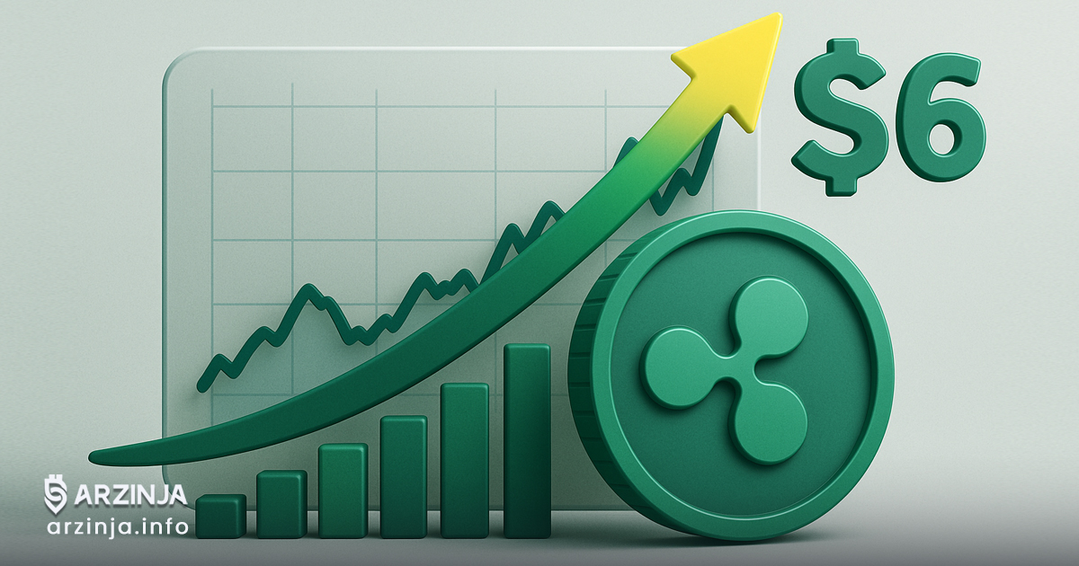 حرکت قیمت XRP به سمت بریکآوت ۶ دلاری
