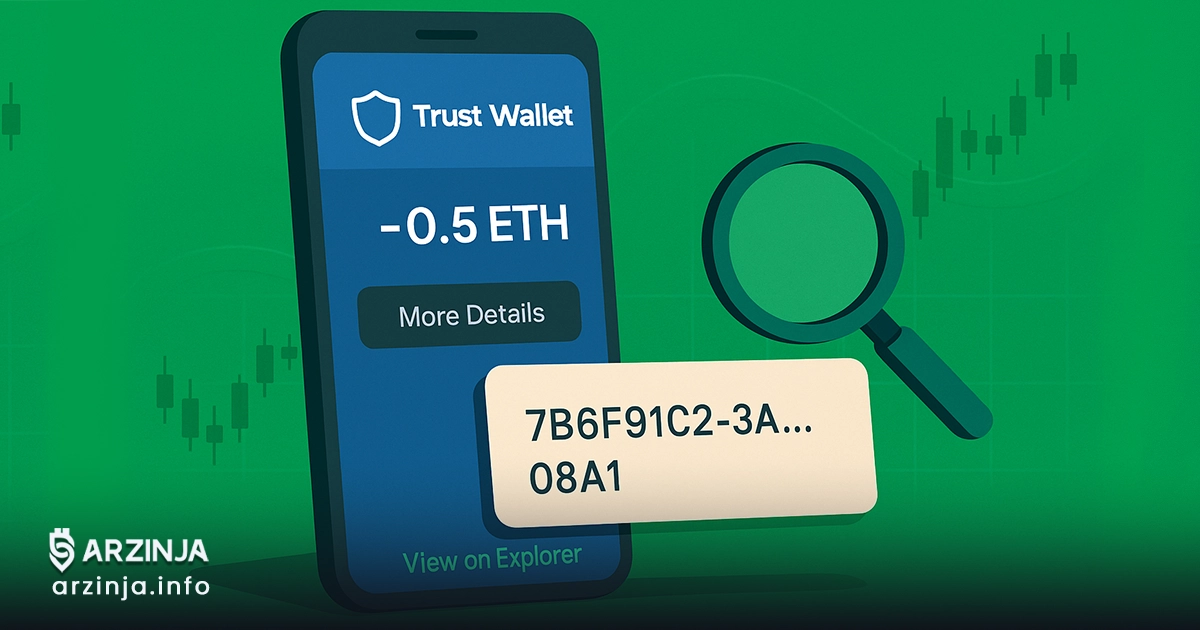 آموزش کامل پیدا کردن هش تراکنش (TXID) در تراست ولت