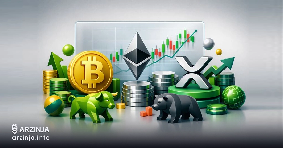 پیش‌بینی قیمت بیت‌ کوین، اتریوم و ریپل