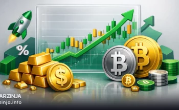 پیش‌بینی قیمت طلا در سال ۱۴۰۵: تحلیل بازار با بیت ‌کوین 