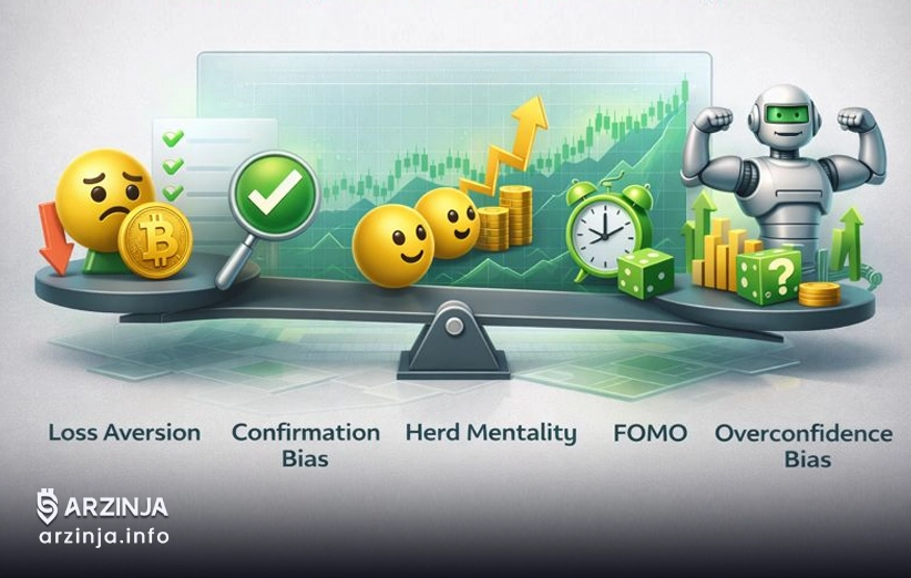 نقش سوگیری&zwnj;های شناختی در تصمیم&zwnj;گیری&zwnj;های معاملاتی رمزارز