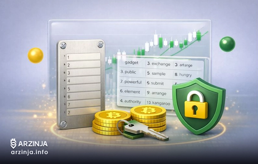 عبارت بازیابی در کیف پول&zwnj;های سخت&zwnj;افزاری