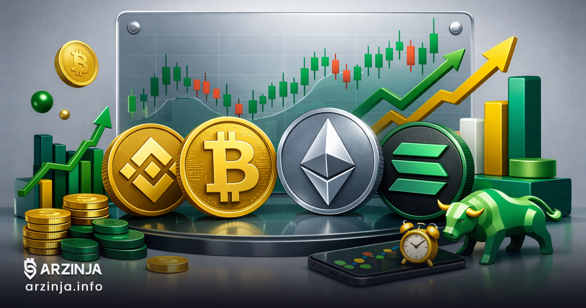 بهترین ارزهای دیجیتال برای ترید روزانه ۲۰۲۶