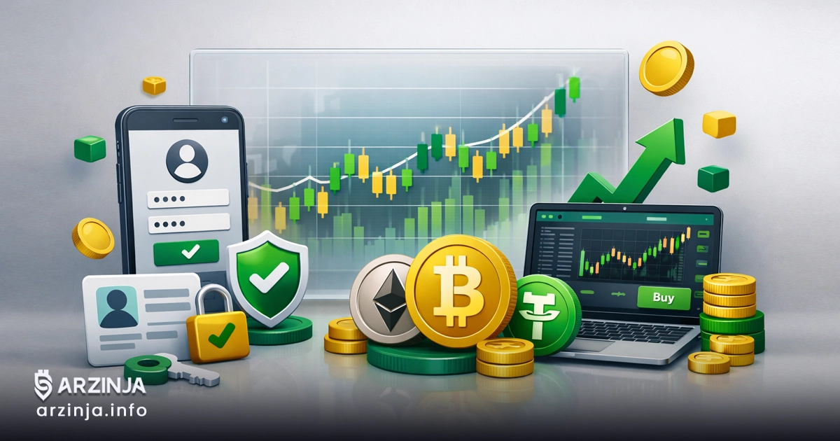 راهنمای کامل ورود به صرافی ارزینجا