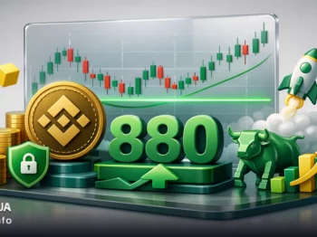 قیمت بایننس کوین در بالای 880 دلار تثبیت شد