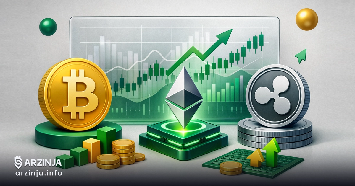 پیش‌بینی قیمت بیت‌ کوین، اتریوم، ریپل