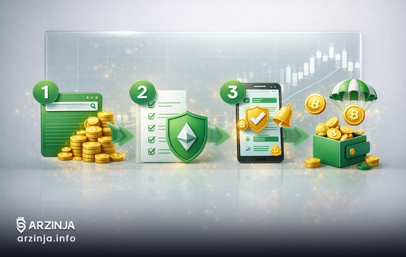 راهنمای کامل دریافت رمزارز رایگان از ایردراپ&zwnj;ها در سال ۲۰۲۶