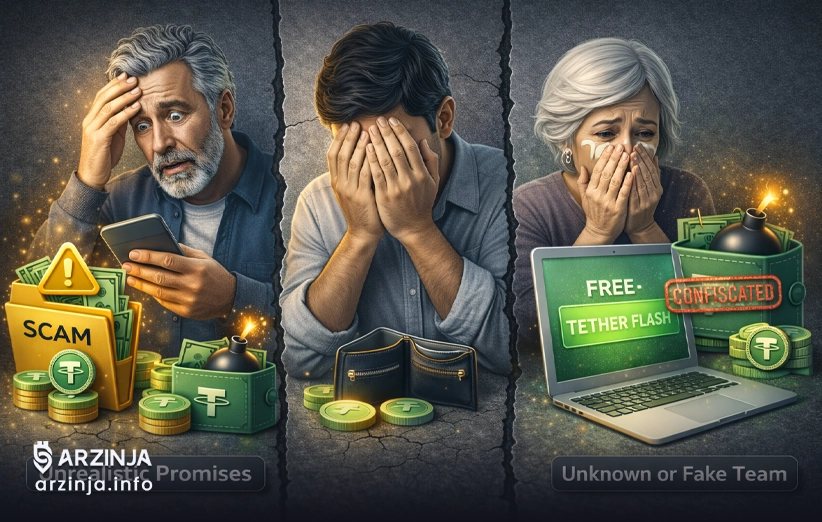 قربانیان کلاهبرداری تتر فلش