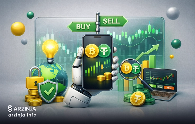 شروع معاملات رمزارز با ارزینجا؛ گام&zwnj;به&zwnj;گام و هوشمند