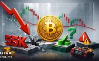 احتمال ریزش BTC زیر ۵۵k؛ تحلیل و سناریوهای پالی‌ مارکت