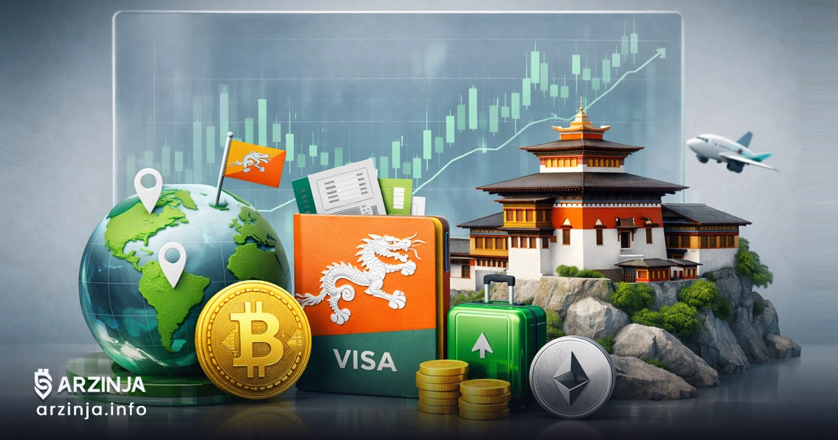 بوتان و ویزای کریپتویی؛ لیست کشورها با پذیرش رمزارز برای اقامت