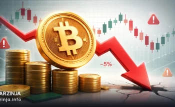 سقوط مداوم بیت‌ کوین در ۵ ماه متوالی