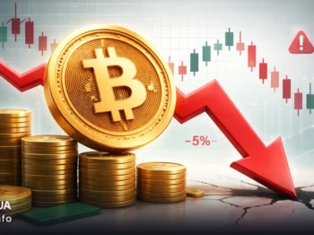 سقوط مداوم بیت‌ کوین در ۵ ماه متوالی