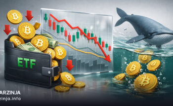 نهنگ‌ ها بیت‌ کوین را می‌ فروشند؟ خروج سرمایه ETF ادامه دارد