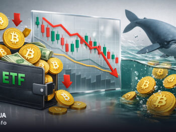 نهنگ‌ ها بیت‌ کوین را می‌ فروشند؟ خروج سرمایه ETF ادامه دارد