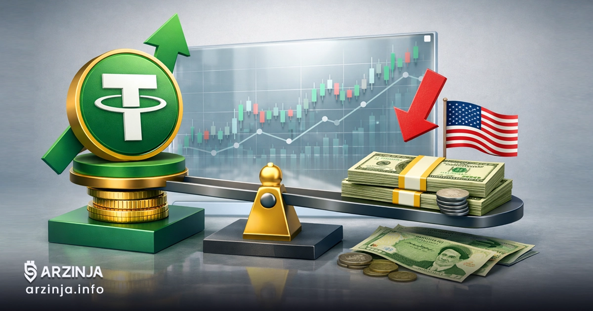 چرا تتر گران‌تر از دلار آمریکا است؟