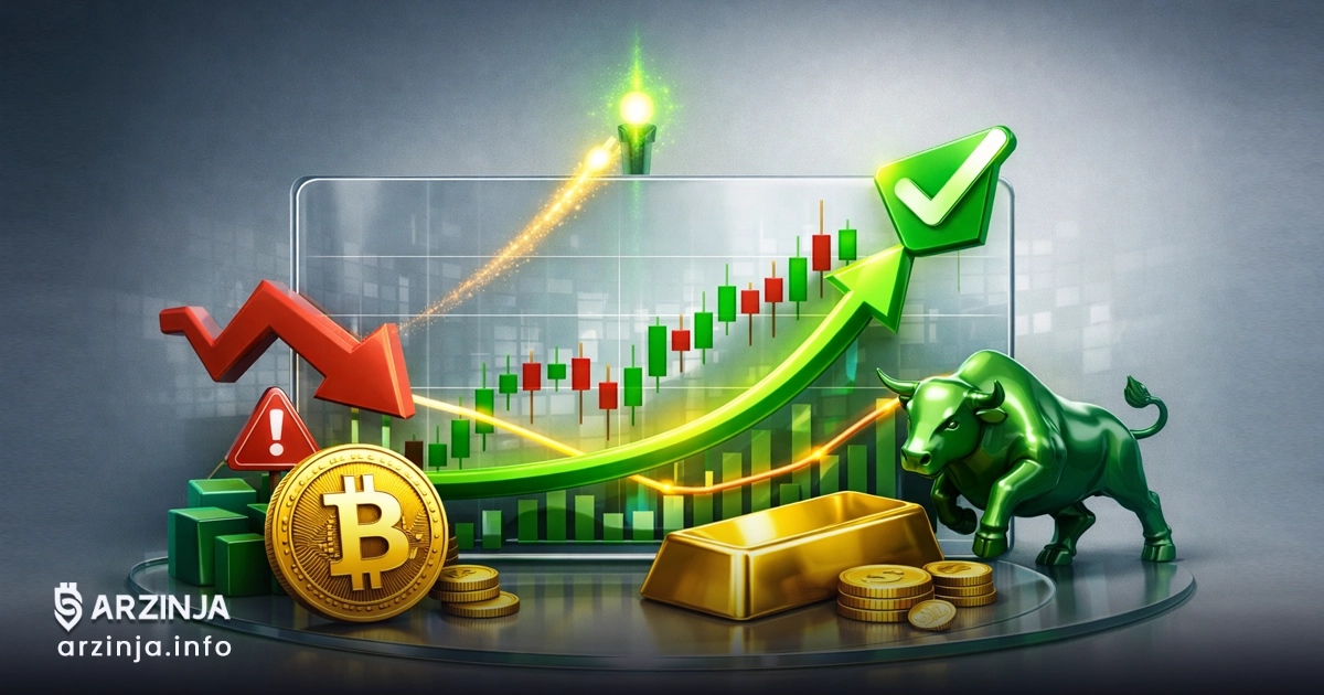 پایان بازار نزولی بیت کوین؟ تحلیل BTC/XAU