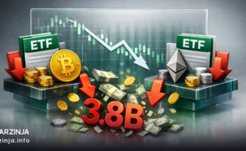3.8 میلیارد دلار ازetfهای بیت کوین و اتریوم خارج شد