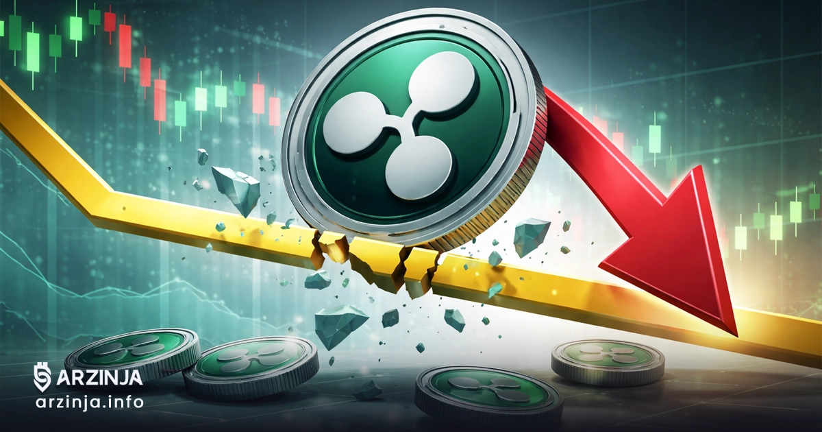 سقوط قیمت ریپل به زیر 1.42 دلار