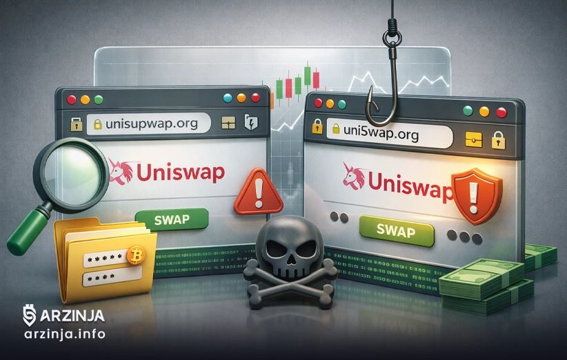 سابقه یونیسواپ در مقابله با جعل دامنه و UI تقلبی