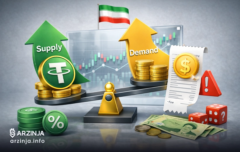 تتر گران&zwnj;تر از دلار در ایران: از کارمزد شبکه تا ریسک&zwnj;های معاملاتی