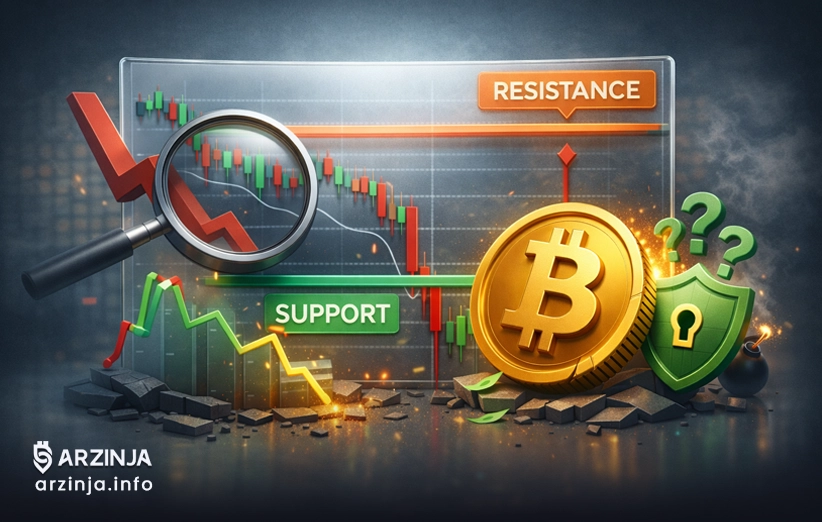 بررسی تکنیکال BTC بعد از افت ناگهانی
