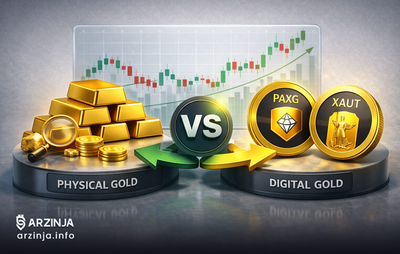 طلای فیزیکی یا دیجیتال؟ (PAXG vs XAUT)