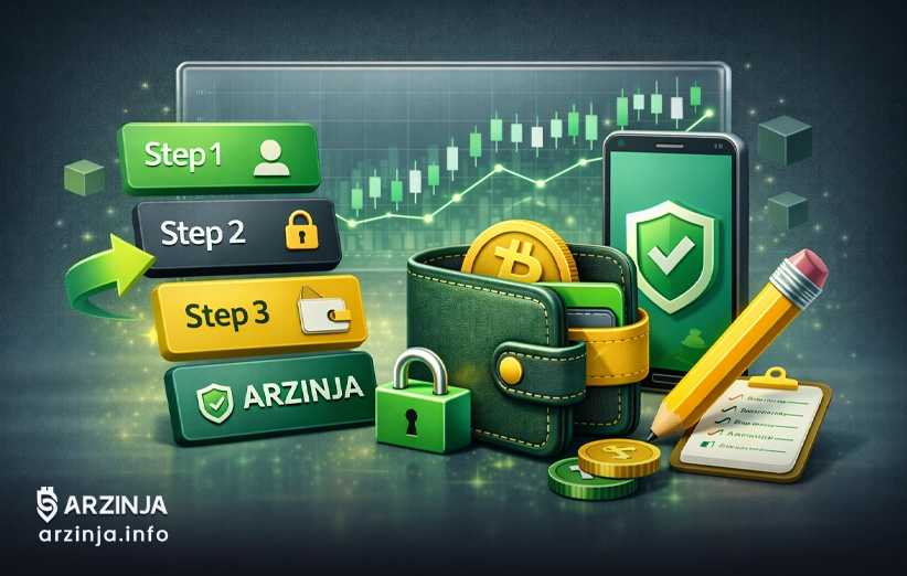 چگونه در ارزینجا کیف پول کریپتویی بسازیم؟