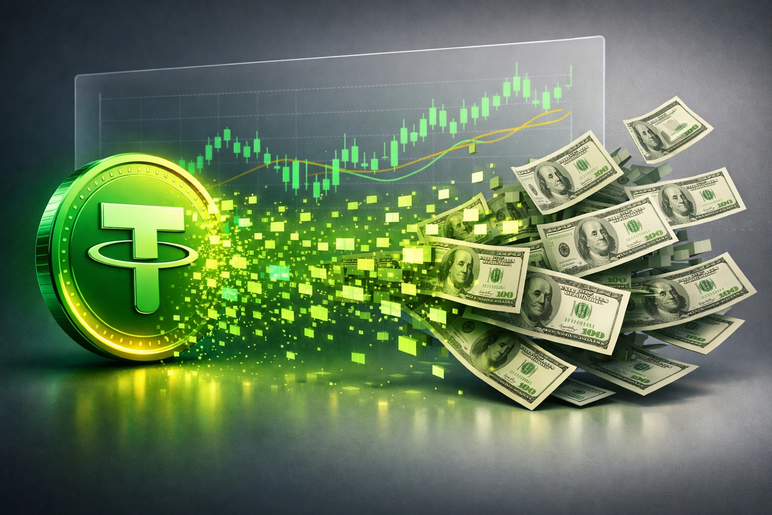 تبدیل تتر به دلار - ارزینجا