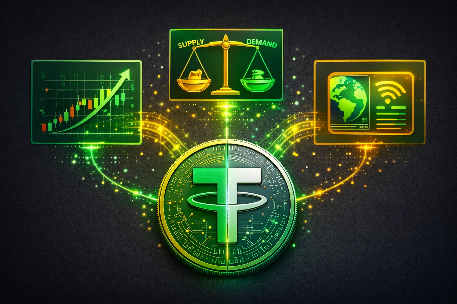 عوامل موثر بر قیمت تتر - عرضه و تقاضا و قوانین