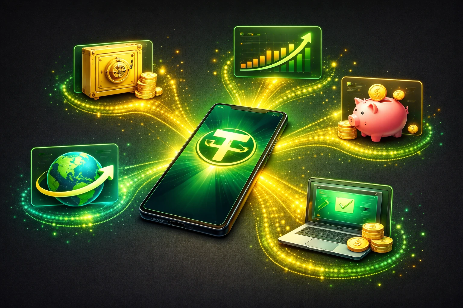 کاربردهای تتر USDT - ذخیره ارزش و پرداخت و سرمایه&zwnj;گذاری