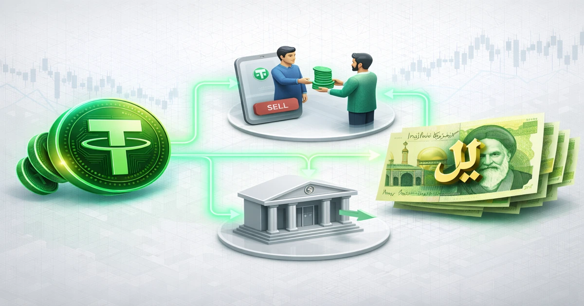 تبدیل تتر به ریال - راهنمای فروش USDT و دریافت تومان