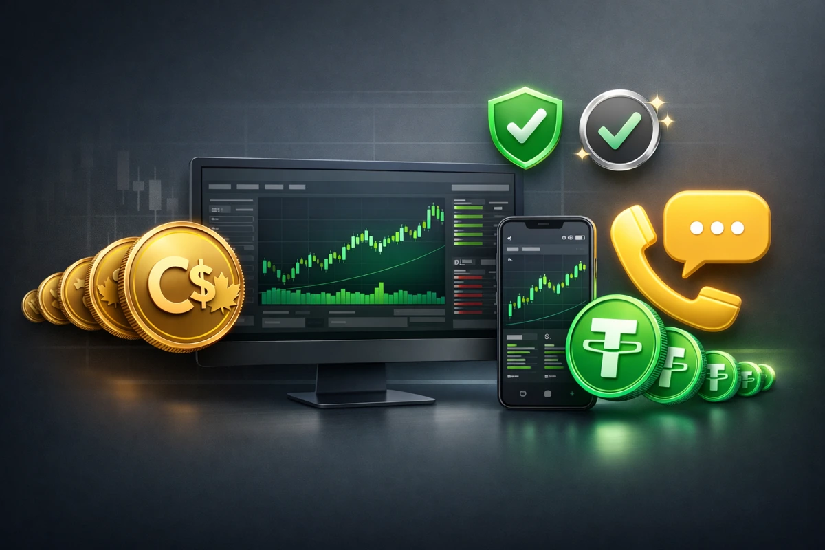 کارمزد و نرخ تبدیل دلار کانادا به تتر