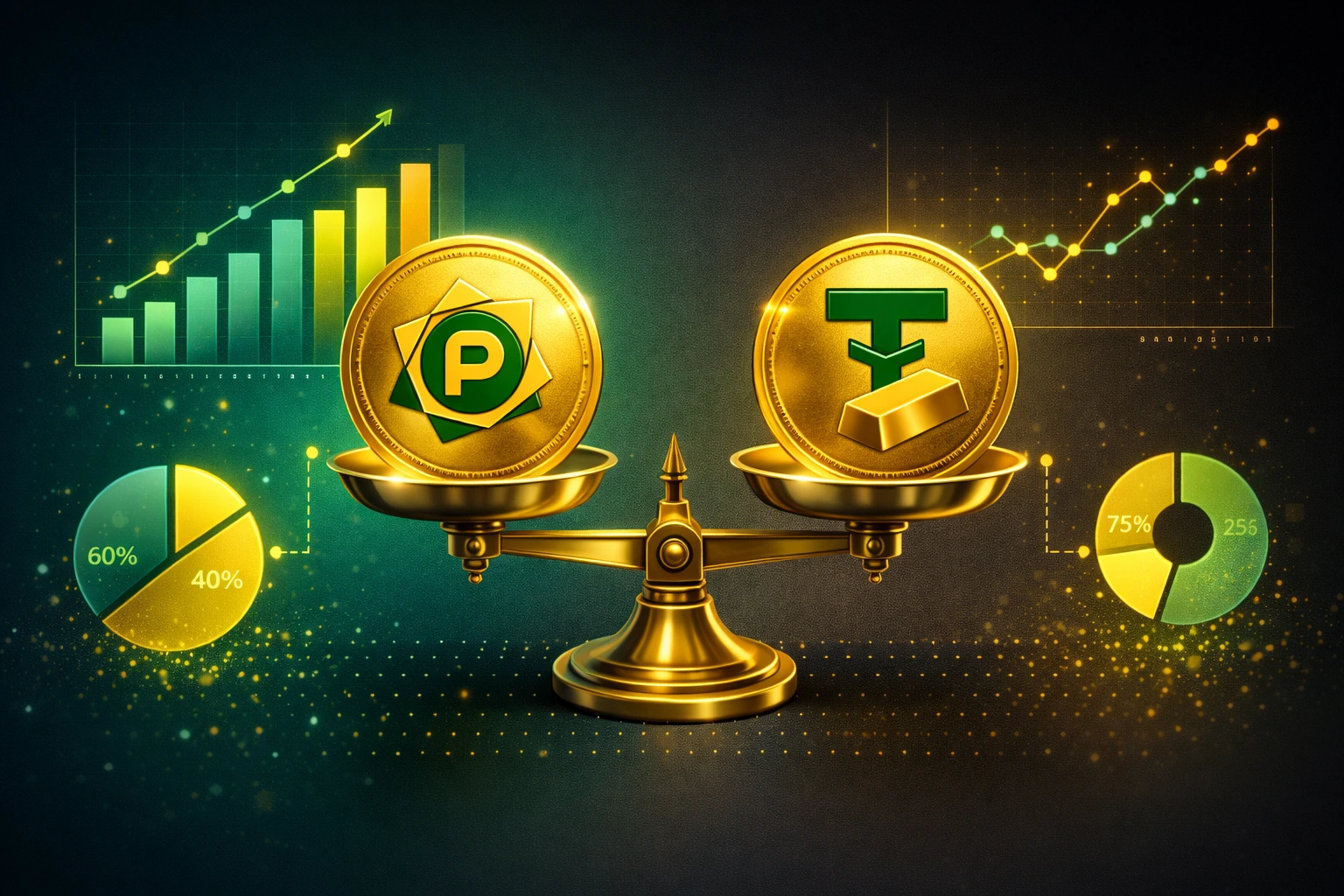 مقایسه توکن طلا PAXG و XAUt در ترازو