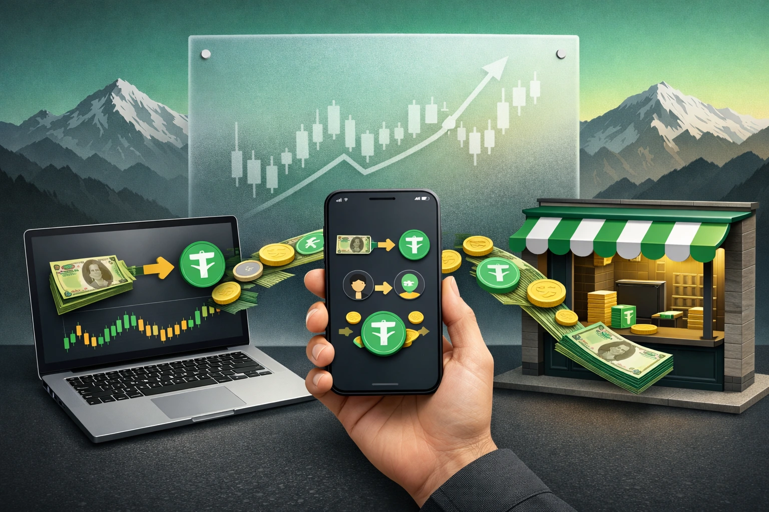 آموزش گام به گام تبدیل تتر به درهم - ارزینجا