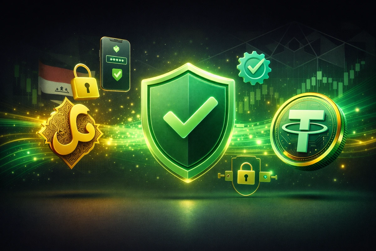 امنیت و اعتماد در تبدیل دینار به تتر