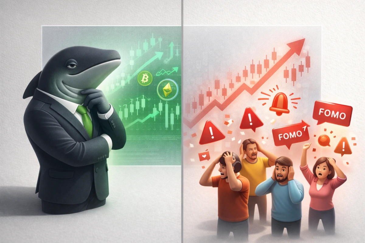 تفاوت پول هوشمند و پول خرد در بازار ارز دیجیتال