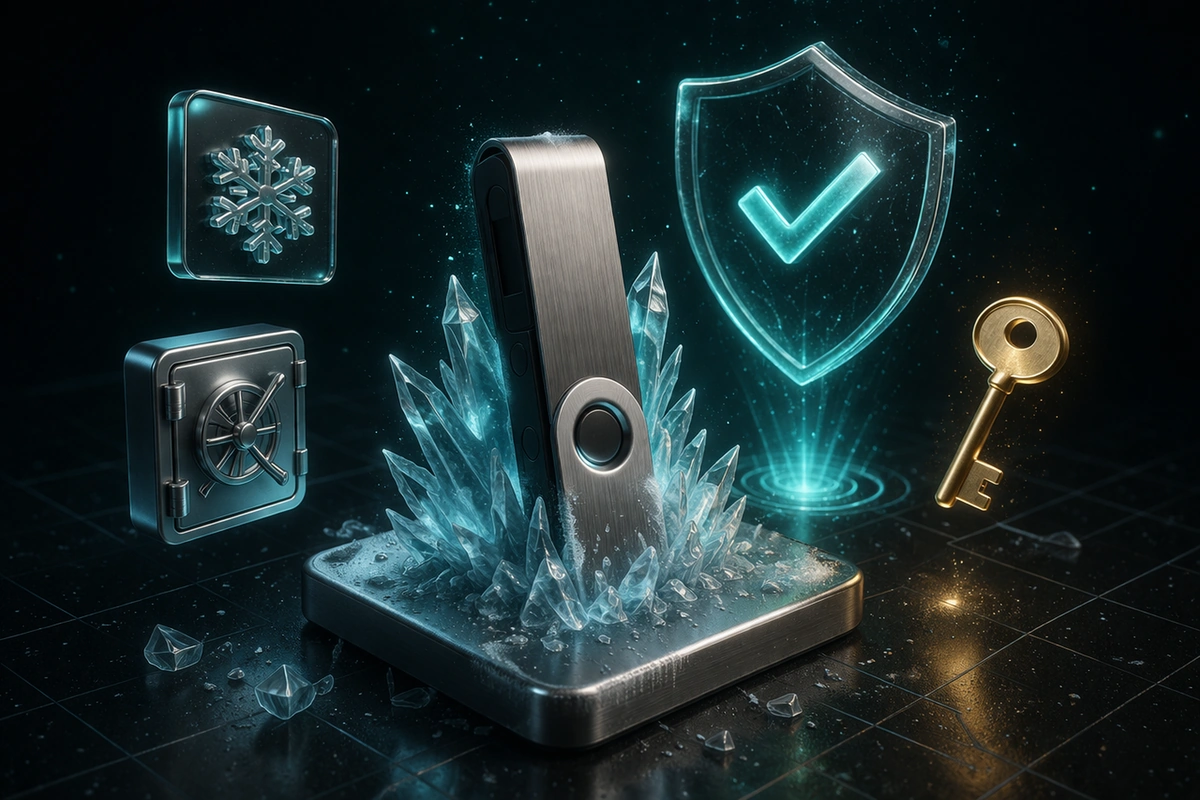 کیف پول سخت&zwnj;افزاری سرد برای امنیت ارز دیجیتال