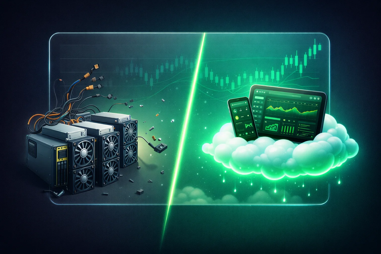 مقایسه کلاود ماینینگ با ماینینگ مستقیم