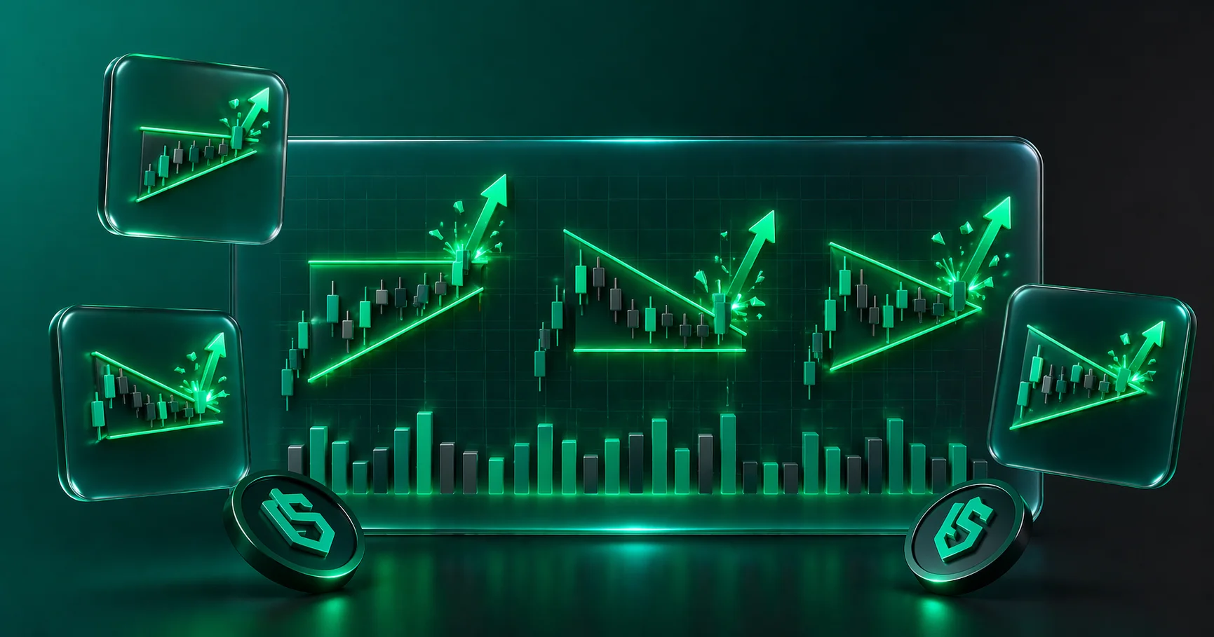 الگوهای مثلثی صعودی نزولی و متقارن در تحلیل تکنیکال
