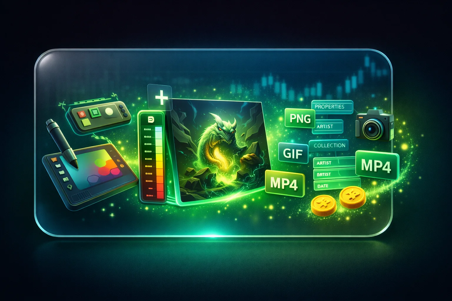 آماده&zwnj;سازی اثر هنری دیجیتال برای NFT