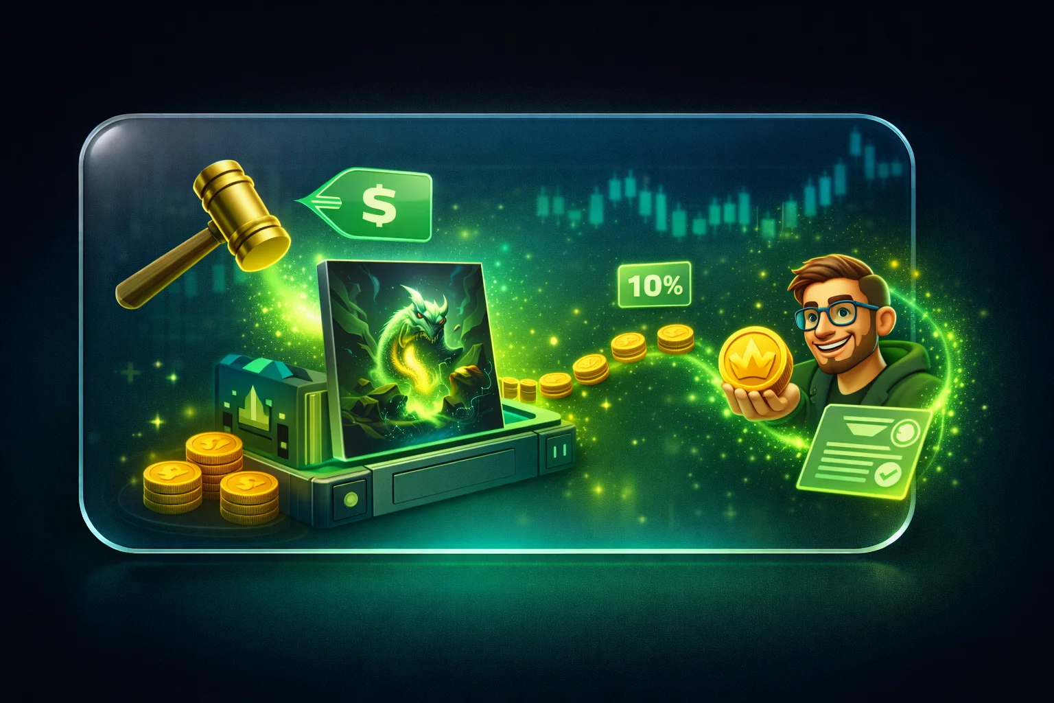 فروش NFT و دریافت رویالتی در مارکت&zwnj;پلیس