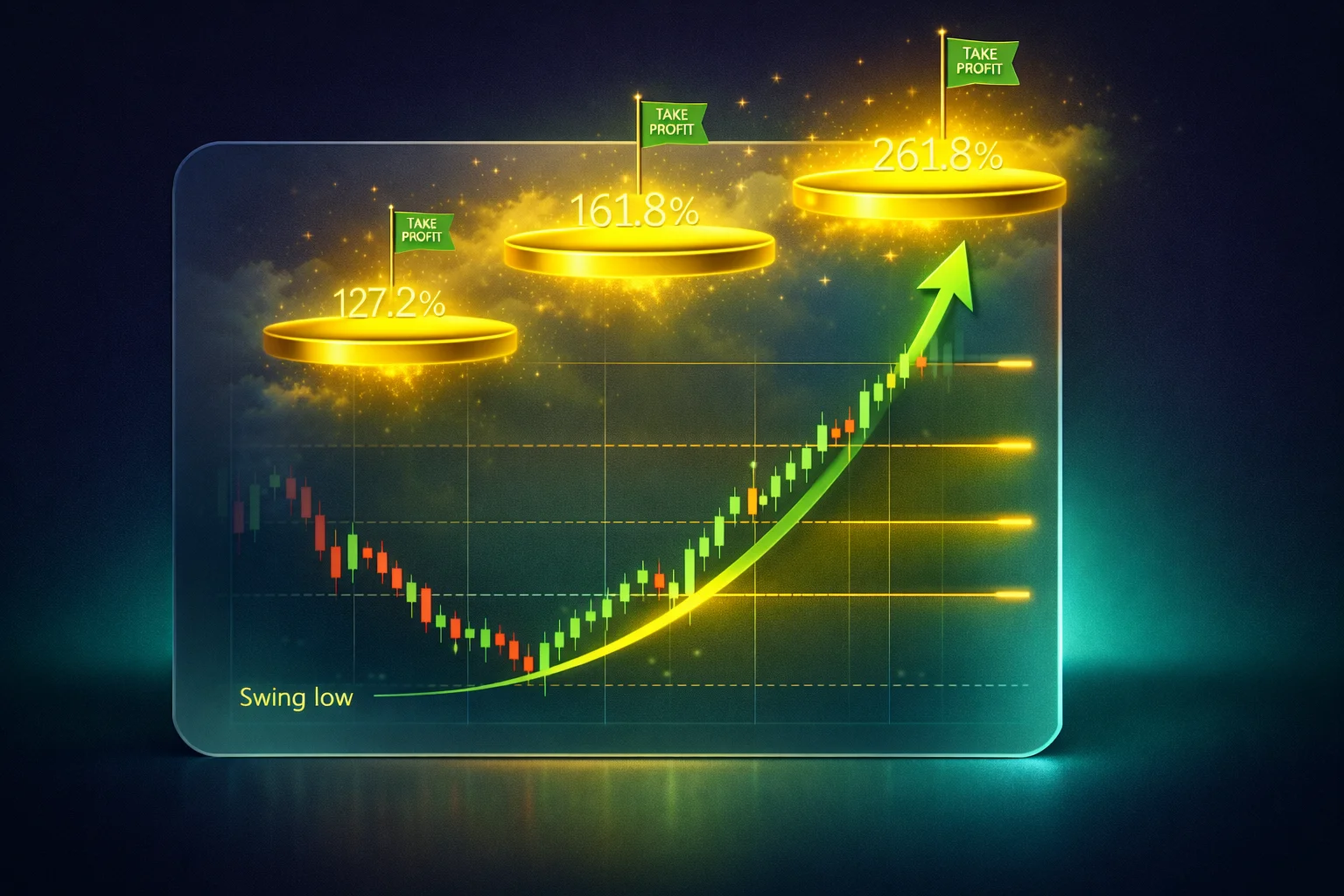 فیبوناچی اکستنشن و اهداف قیمتی در ارز دیجیتال