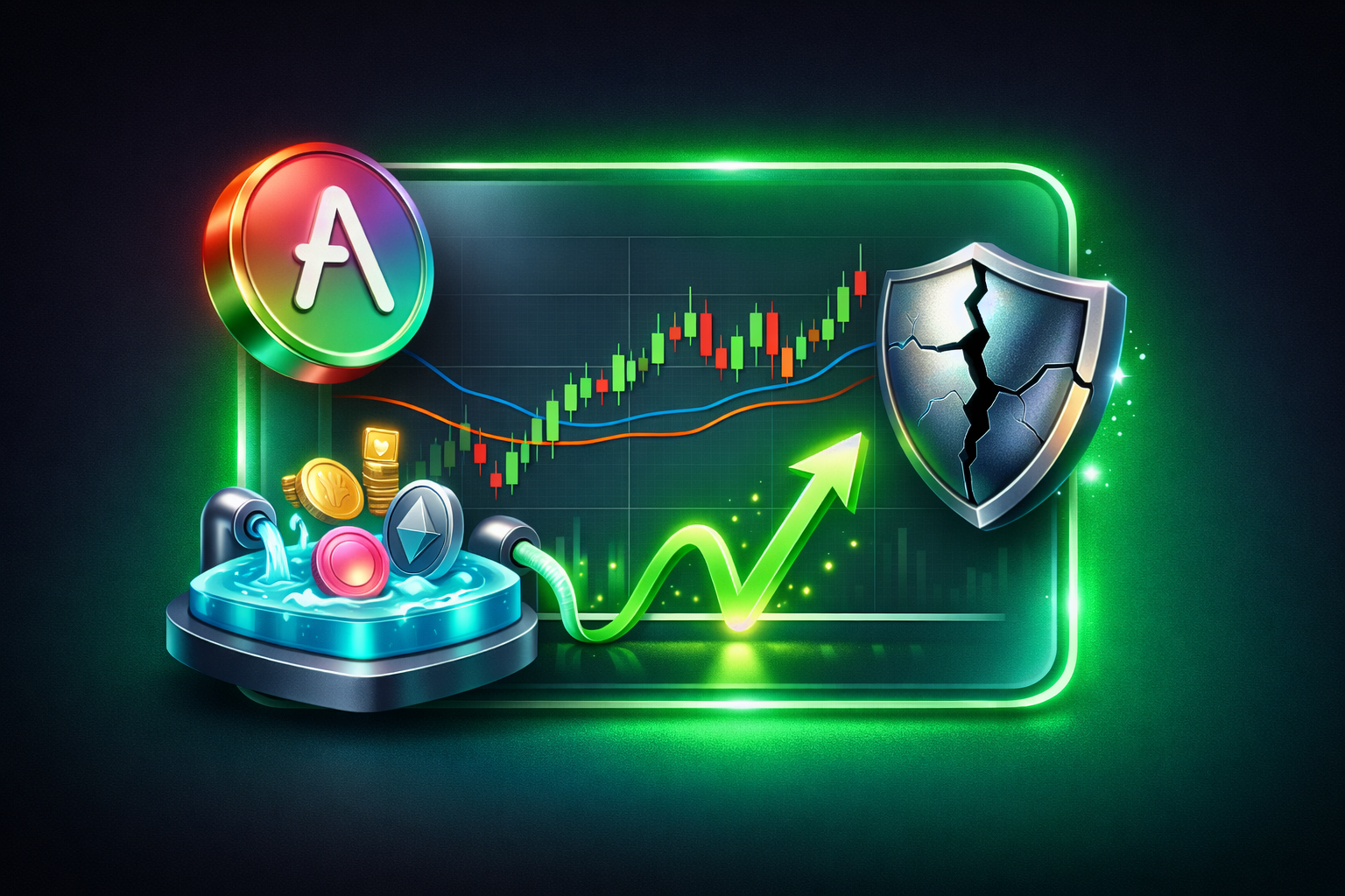 تحلیل آوه (AAVE) پس از هک کلپ دائو؛ فرصت خرید یا ادامه سقوط؟