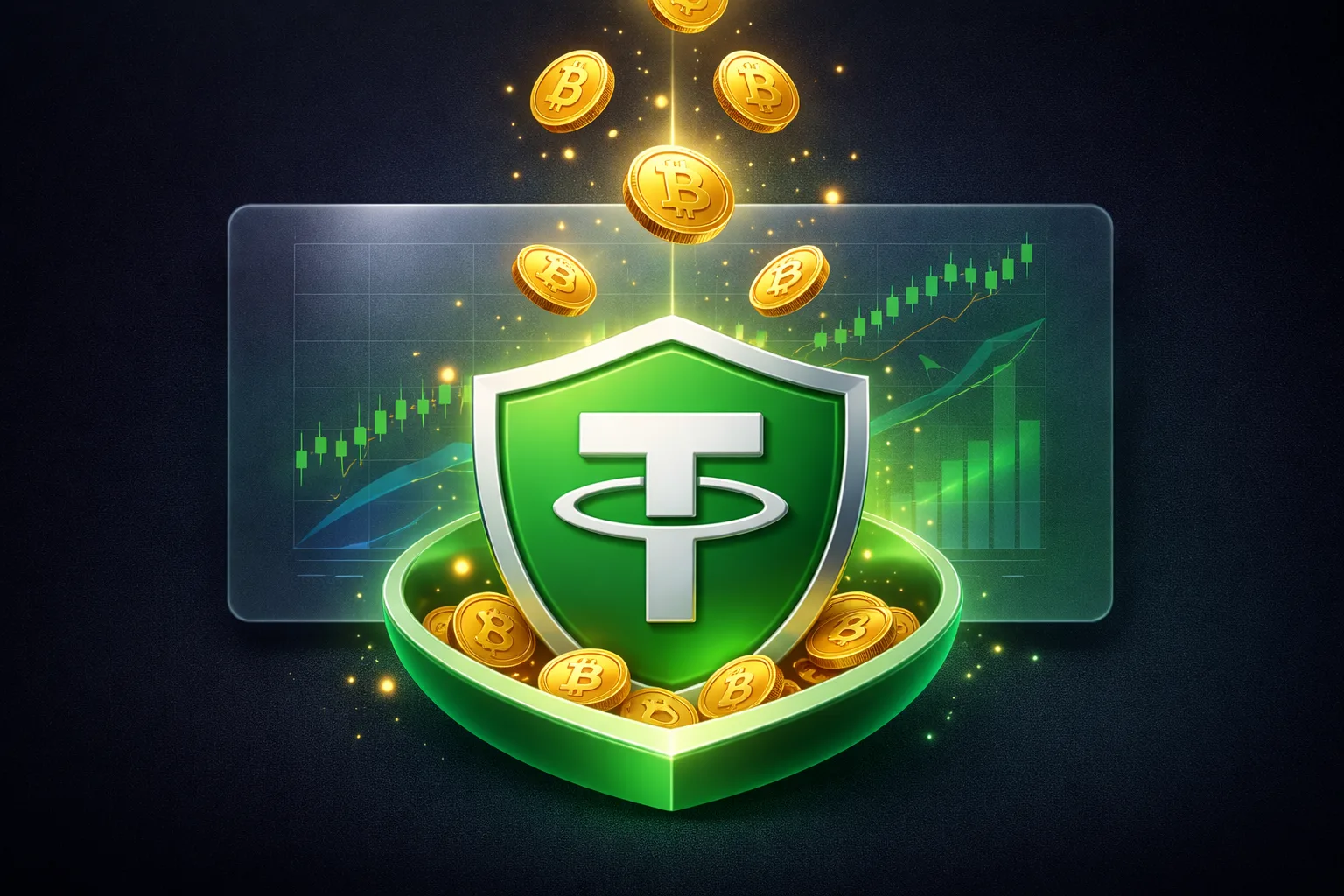 تبدیل بیت کوین به تتر استیبل کوین امن در ارزینجا