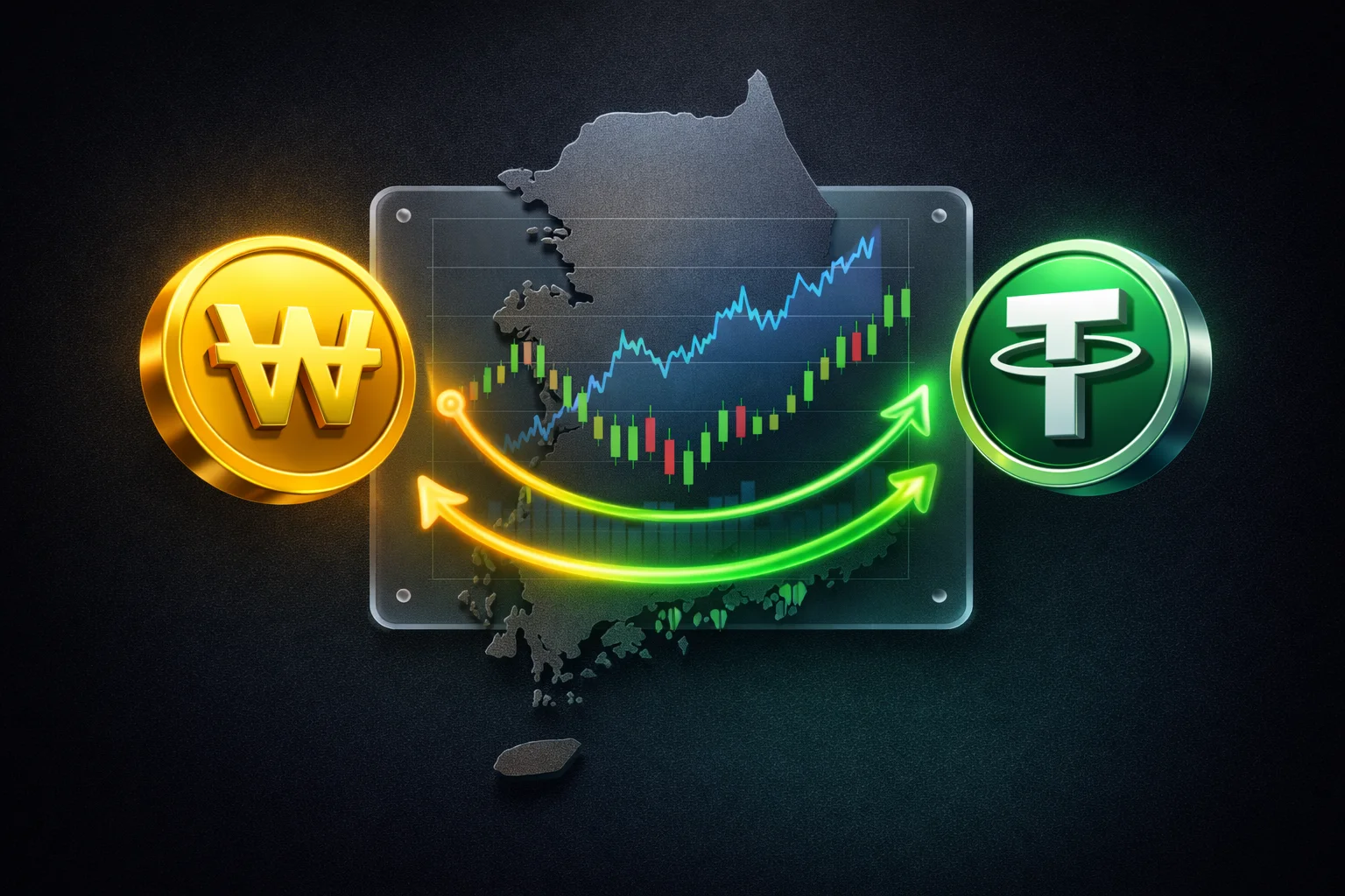 راهنمای خرید USDT با وون کره جنوبی KRW در ارزینجا